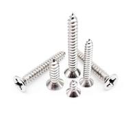 Viti Metalliche 50 pz M1 M1.2 M1.4 M1.7 M2 Piccolo in Acciaio Inox 304 Croce Testa Svasata Piatta Vite Autofilettante(6mm,M1)