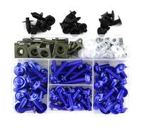 Viti Moto Compatibile Con Per Ninja 250R ZZR250 Per EX250 EX300 Per EX400 Per Ninja 250SL Carenatura Per Kit Bulloni Viti Dado Esagonale(Blue)