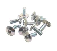 Viti Moto Universale 10pcs Motocicletta Per Grande Vite Esagonale Interna Della Testa Rotonda Piana Bullone M6 6mm M6X16 Parti Meccaniche Della Motocicletta