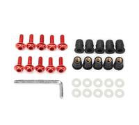Viti moto Universale 10PCs Motorbike Windscreen Fastener Kit Di Viti Con Inserto In Gomma Motorbike Windshield Lega Bulloni Dado