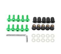 Viti moto Universale 10PCs Motorbike Windscreen Fastener Kit Di Viti Con Inserto In Gomma Motorbike Windshield Lega Bulloni Dado