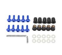 Viti moto Universale 10PCs Motorbike Windscreen Fastener Kit Di Viti Con Inserto In Gomma Motorbike Windshield Lega Bulloni Dado