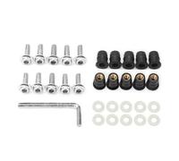 Viti moto Universale 10PCs Motorbike Windscreen Fastener Kit Di Viti Con Inserto In Gomma Motorbike Windshield Lega Bulloni Dado