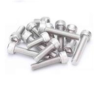 Viti multiuso 20 pezzi 304 viti a testa esagonale in acciaio inossidabile, bulloni, 13 misure M4 a(M4x60mm)