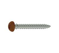 Viti MUSTAD Framex per PVC - Testa svasata ridotta Torx - Ø6x70 mm - Scatola da 100 - Chromiting - laccato marrone - SP305A60070034C