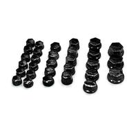 Viti nere da 8-20 mm, 30 pezzi/set, tappi for dadi e viti for moto, copribulloni for, accessori decorativi