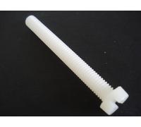 Viti Nylon testa cilindrica piatta aperta M8x20mm (lotto da 100 pezzi)