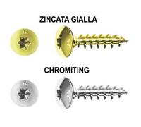 VITI PANEL-VIT TC TESTA FUNGO TORX CON COLLARE CHROMITING- - ø mm.6x40 - 200 ...