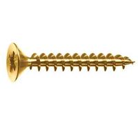 VITI PANEL-VIT TESTA SVASATA PIANA ACCIAIO OTTONATO- - ø mm.4x35 - 500 pezzi ...