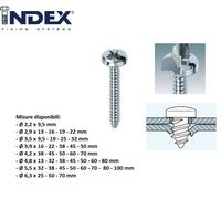 Viti Parker Zincate Testa Conica Croce Autofilettanti Ø da 2,9 a 6,3 mm Lamiera