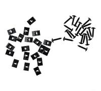 Viti per auto Clip Plus Side Skirt 20 pezzi Exte U-Shape Trim Bumper Set Avendo Metallo Acciaio Antiruggine - Automotive Interior Fissaggio