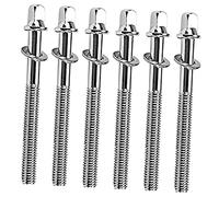 Viti per Blocchetto Rullante 6 Pezzi Argento in Metallo | Ricambio per Bass Drum e Tamburo Rullante, Usi Drum Repair, Resistenza All'usura e Anti Deformazione