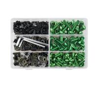 Viti per carene moto Per 1200 T595 600 650 675 900 955i Daytona 675R 223 pezzi Bulloni per carenatura parabrezza Clip di fissaggio Viti per carrozzeria(Green)