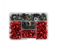 Viti per carene moto Per CBR600RR CBR1000RR CBR 600 F2 F3 F4 900 929RR 650R Kit Bulloni Carenatura CNC 177 Pezzi Clip Di Fissaggio Vite(Red)