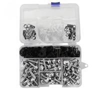 Viti Per Carene Per Moto Per Guzzi V7 Racer/Stone Special Classic V9 Bobber Audace Eldorado Dadi E Clip Per Carrozzeria Viti Carenatura Di Fissaggio(Argento)