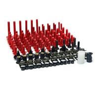 Viti per carrozzeria Bulloni Per Carenatura Moto Universale Spire Screw Spring Nuts Per YAMAHA FJR1300A ABS FJR1300 YZF R1 R1M R3 R6 R15 YZFR1 YZFR3(Red)
