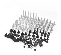 Viti per carrozzeria Kit Completo Bulloni Carenatura Per BMW F650GS F700GS F800GS F750GS F850GS ADV F800R F900R F900XR RnineT Kit Completo Per Motocicletta Dadi Bulloni Acciaio Inossidabile(Silver)