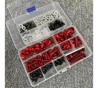 Viti per carrozzeria Kit Viti Per Carrozzeria Moto Per Yamaha Xvs 650 1100 Aerox 50 155 Aerox155 700 Ltz 400 Xmax300 Bulloni Carenatura Dado(Red)
