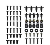 Viti per carrozzeria per Yamaha Tmax 500 Tmax500 XP500 2001-2011 2002 2003 2004 2005 2006 2007 2008 2009 2010 Kit Bulloni Carena Completa Pinze Dado in Acciaio Inox (Color : Black)