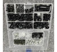 Viti per carrozzeria Ricambi Per Motociclette Per Suzuki Gsxs Gsx S750 S1000 Gsx-s Bandit Drz Ltz Per Burgman 650 400 Drz400 Kit Bulloni E Dadi Per Carenatura Carrozzeria Viti(Black)