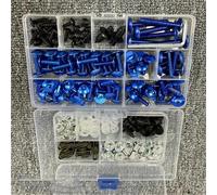 Viti per carrozzeria Ricambi Per Motociclette Per Suzuki Gsxs Gsx S750 S1000 Gsx-s Bandit Drz Ltz Per Burgman 650 400 Drz400 Kit Bulloni E Dadi Per Carenatura Carrozzeria Viti(Blue)