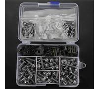 Viti per carrozzeria Viti Clip Dado Copri Bulloni Per KAWASAKI Per NINJA 1000 650 400 Z650 Z750 Z800 Z1000 SX Z900 RS Z400 Z300 Kit Completo Bulloni Carenatura Completa Moto(Grey)