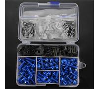 Viti per carrozzeria Viti Clip Dado Copri Bulloni Per KAWASAKI Per NINJA 1000 650 400 Z650 Z750 Z800 Z1000 SX Z900 RS Z400 Z300 Kit Completo Bulloni Carenatura Completa Moto(Blue)