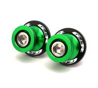 Viti Per Cavalletti, Cursori Per Forcellone E Cavalletti Per Suzuki GSR 750 600 400 GSR400 GSR600 GSR750, Accessori CNC M8, 1 Coppia Tamponi Paratelaio(VERDE)