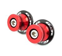 Viti Per Cavalletti, Cursori Per Forcellone E Cavalletti Per Suzuki GSR 750 600 400 GSR400 GSR600 GSR750, Accessori CNC M8, 1 Coppia Tamponi Paratelaio(ROSSO)