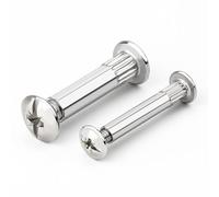 Viti per connettore armadio in acciaio laminato a freddo, dadi resistenti per assemblaggio di armadi in compensato, confezione da 10 kit hardware per aggancio