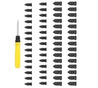 Viti per la riparazione dei pneumatici | Kit di riparazione pneumatici con chiodi in gomma e cacciavite - Tappi per forature su ruote per auto moto camion trattore