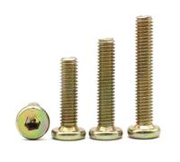 Viti per la testa a presa esadecimale, Viti e bulloni a testa esagonale con piatta zincati for mobili, diverse misure(M8x20mm (6pcs))