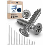 Viti per legno Ø6x25 mm testa svasata 90° TX25 - acciaio inox A2 V2A - filetto p