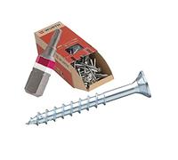 Viti per legno ASSY | CS in acciaio zincato | 6 x 300 filettatura parziale | testa svasata RW | 100 pezzi con punta