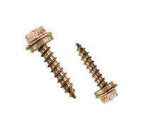 Viti per legno autofilettanti, flange esagonali esterne e viti in zinco colorato duro, viti a testa tonda M5 allungate a testa piatta-M5 * 25mm (600 pezzi)