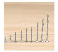 Viti per legno autofilettanti, viti, viti a testa svasata piana con impronta a croce, zinco bianco-M4 * 27mm (circa 600 pezzi)