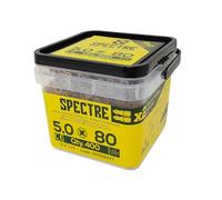 Viti per legno compatibili con Spectre™ PZ CSK ZYP 5,0 x 80 mm, confezione da 400