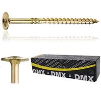 Viti per legno con testa piatta, zincate, Torx TX, colore: giallo