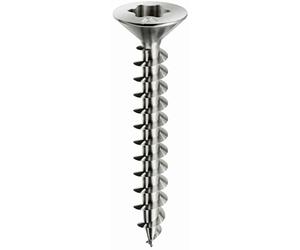 Viti per legno Panelvit testa svasata Torx TX20 filettatura totale zing.arg MUSTAD 4x45, confezione da 500 - PVACXP400450C8C