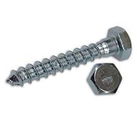 Viti per Legno TIRAFONDI Te ZINCATE (Misura 8x70 mm. CF. 100 pz.)