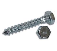 Viti per Legno Tirafondi Zincate Testa Esagonale TE 8x100 mm confezione 100 pz