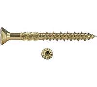 Viti Per Legno Truciolari 2fx Duofix Evo Zincata Gialla 50 Pezzi Unifix, 4,5X40