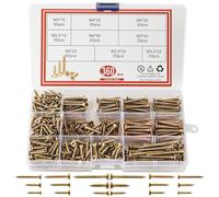 Viti Per Legno, Viti Legno 360 Pezzi, Viti Autofilettanti M3 M4 con Testa Svasata, Assortimento di Viti Per Legno con Scatola di Immagazzinaggio per Progetto Fai da te, Riparazione