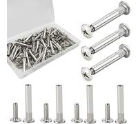 Viti Per Mobili Vite di Giunzione M4 60pcs Viti di Collegamento Ø5mm Connettore per Armadio per Legno Spesso 31-40 mm Connettori (M4-60pcs)