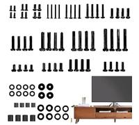 Viti per Montaggio TV - 84 Pezzi Universali M4 M5 M6 M8 - Kit Hardware per Montaggio TV,Riunioni Familiari, Vacanze, Compleanni, Feste, Hotel, Uffici, Casa, Camera, Dormitorio e Appartamento