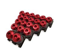 Viti per moto Per GTR1400 ZX14R Z1000SX H2R KLZ1000 Kit Viti Fissaggio Carenatura Universale Moto Clip Bulloni A Molla Kit Montaggio Moto(Red)