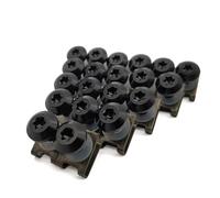 Viti per moto Per GTR1400 ZX14R Z1000SX H2R KLZ1000 Kit Viti Fissaggio Carenatura Universale Moto Clip Bulloni A Molla Kit Montaggio Moto(Black)