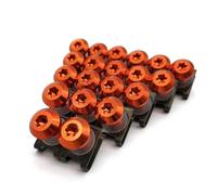 Viti per moto Per GTR1400 ZX14R Z1000SX H2R KLZ1000 Kit Viti Fissaggio Carenatura Universale Moto Clip Bulloni A Molla Kit Montaggio Moto(Orange)