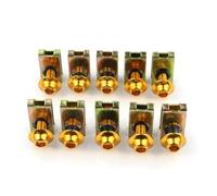 Viti per moto Per S1000RR Per S1000R Per S1000XR Per R1200RS Per R1200GS Per F800GS 10 Pezzi Clip Di Fissaggio Universali Per Moto Viti Per Dadi A Molla Bulloni(Yellow)