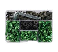 Viti per moto Per ZX1000 ABS 2015-2019 Per Ninja 250 250R 650R Per ZX10R ZX12R ZX14R ZX6R ZX636 ZZR600 Assortimento Di Rondelle Dadi E Viti Per Moto(Green)